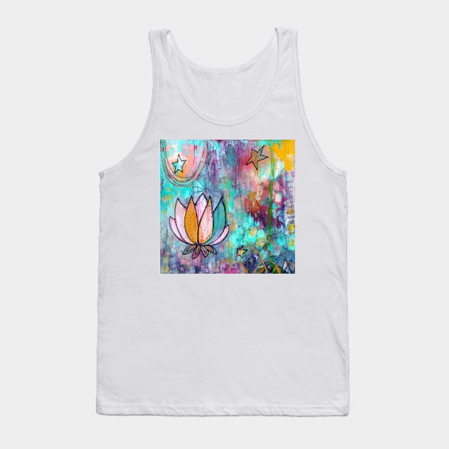 Wild Lotus Tank Top by gaea